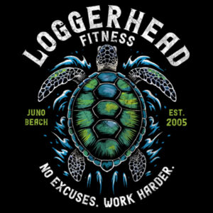LOGGERHEAD FITNESS - WORK HARDER - WOMEN'S FITTED T-SHIRT - $NYJQW4$ Design