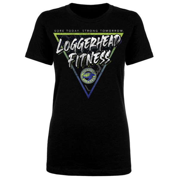 LOGGERHEAD FITNESS - TRIANGLE - WOMEN'S FITTED T-SHIRT - TKYWAP Thumbnail
