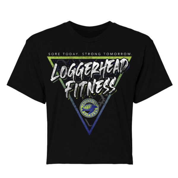 LOGGERHEAD FITNESS - TRIANGLE - WOMEN'S CROPPED T-SHIRT - $G2T15X$ Thumbnail