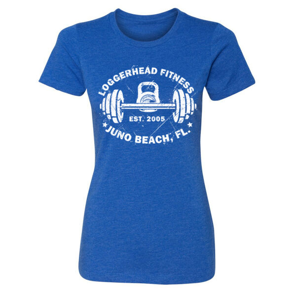 LOGGERHEAD FITNESS - VINTAGE - WOMEN'S FITTED T-SHIRT - $5E8CAM$ Thumbnail