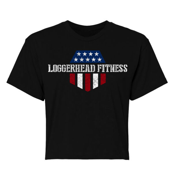 BADGE OF HONOR - WOMEN'S CROPPED T-SHIRT - $EHJUDX$ Thumbnail